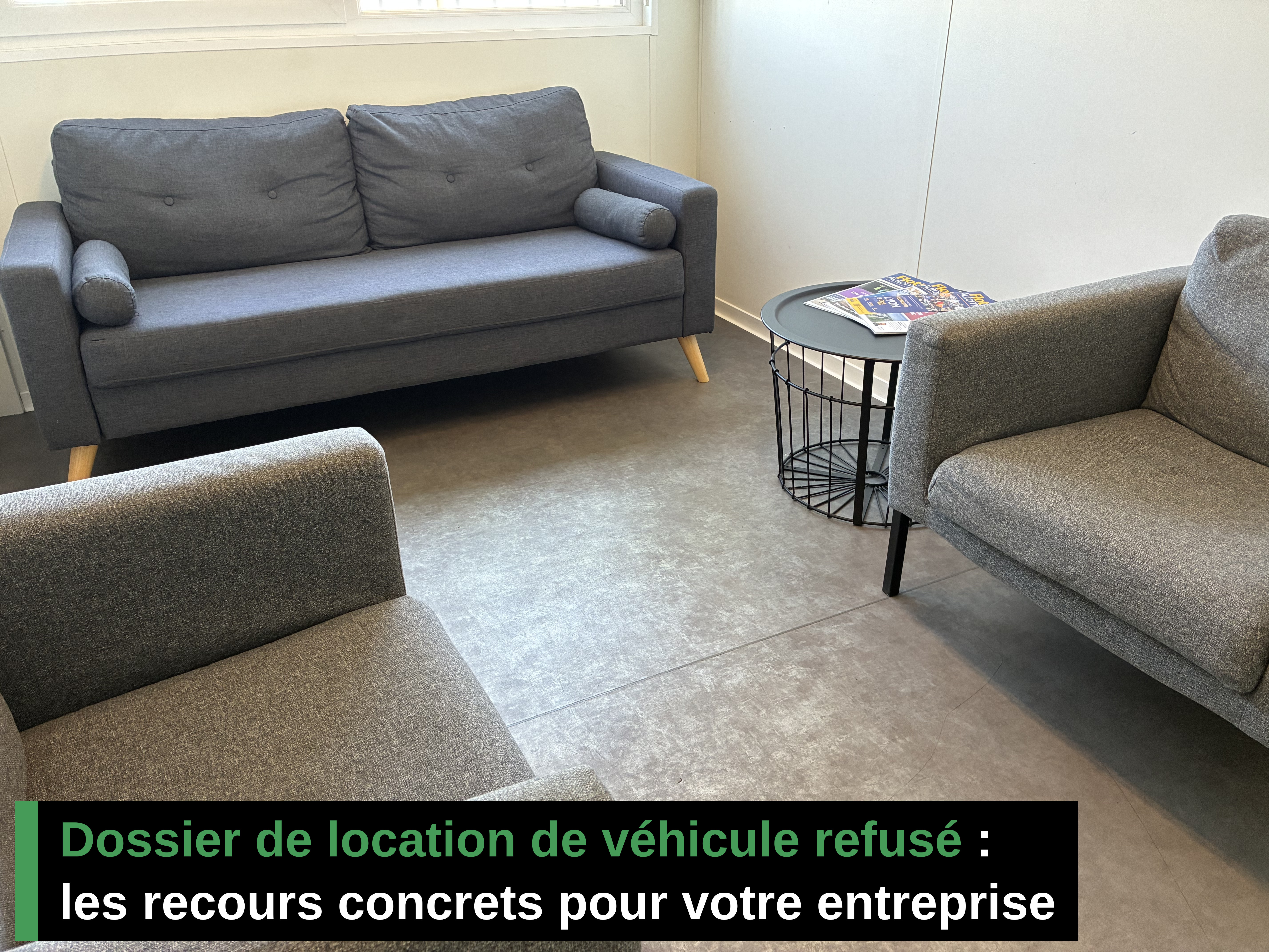Dossier de location de véhicule refusé