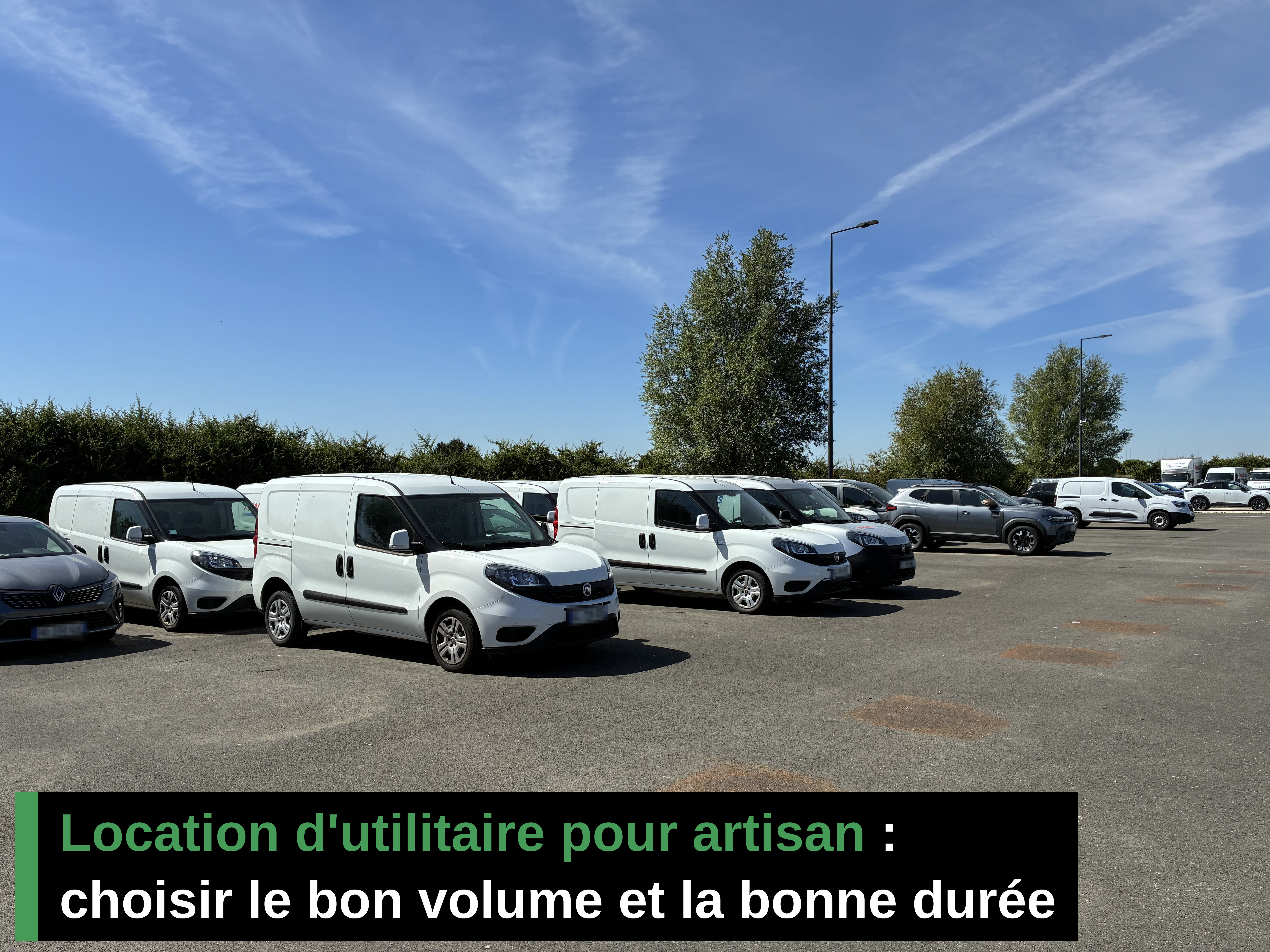Location d'utilitaire pour artisan